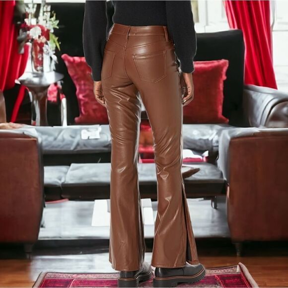 NWT Women's Contouring vegan Leather Flare with Side Slit and Exposed Size 22W - Picture 2 of 7